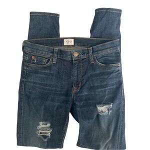 Hudson Nico Super Skinny Midrise Denim 5 Pocket Distressed Jeans Womens Size 27